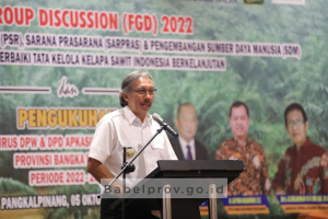 Pelantikan (APKASINDO) Perjuangan se-Provinsi Kepulauan Bangka Belitung, Pj. Gubernur: Dukung Petani Sawit