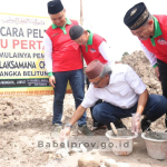 Penjabat (Pj) Gubernur Kepulauan Bangka Belitung Hadiri Peletakan Batu Pertama Pembangunan Masjid Laksamana Cheng Ho