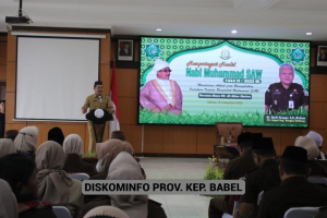 Hadiri Peringatan Maulid Nabi, Sekda Soroti Kerukunan Umat Beragama di Kep. Babel