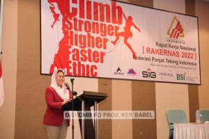 Babel Jadi Tuan Rumah Kejurnas Panjat Tebing 2022, Yenny Wahid Minta Dukungan Pemprov Untuk Para Atlet