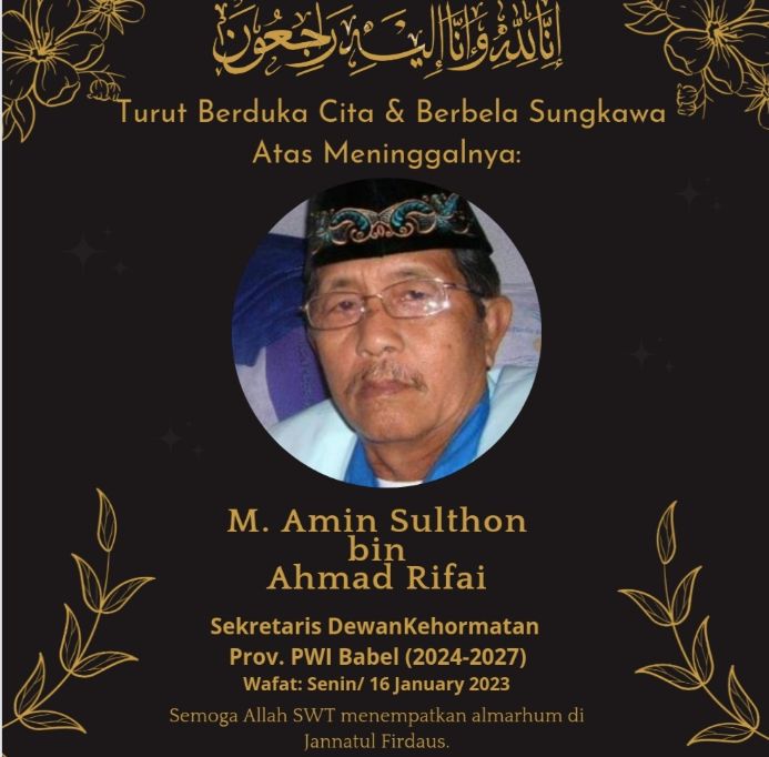 PWI Babel Berduka, Sosok Wartawan Senior Tutup Usia