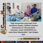 DPC Gerindra Pangkalpinang dan Bacaleg Gerindra Galang Dana untuk Zaydan