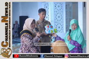 Prihatin akan Konsumsi Makanan Non Ikan Bunda PAUD Prov. Kep. Babel Bagikan Buku Senyum Sehat Anak