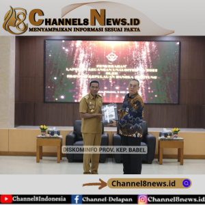 Pj Gubernur Suganda Serahkan LKPD 2022 Pada BPK Perwakilan Kep Babel