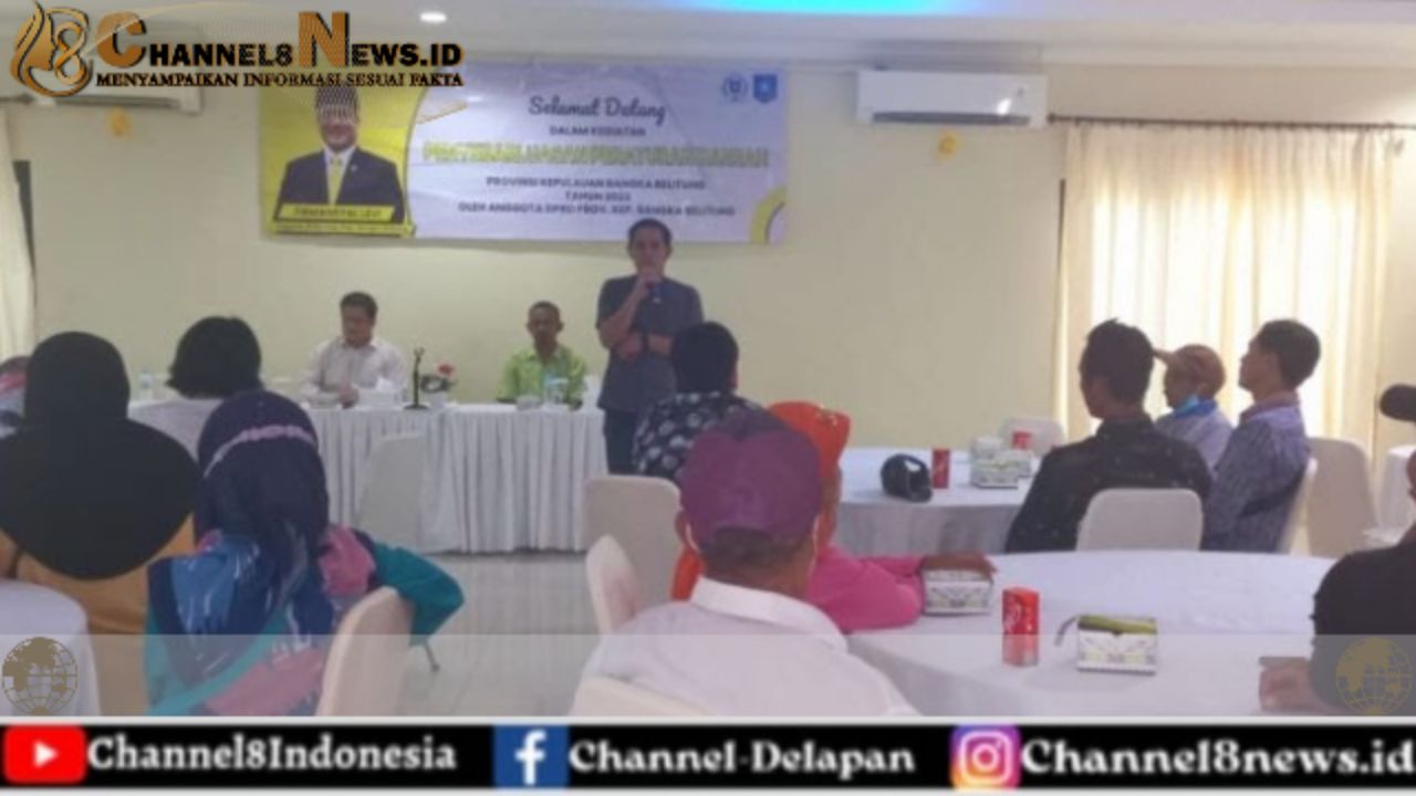 Beri Pemahaman ke Masyarakat, Anggota DPRD Babel Sosialisasikan Perda Bantuan Hukum