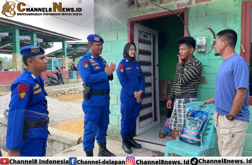 Tingkatkan Silahturahmi Satpolairud Polres Bangka Sambangi Masyarakat Nelayan 2 Sungailiat