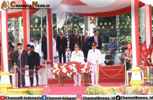 Upacara HUT RI Ke-78 Di Kota Beribu Senyuman, Wako Molen Ajak Bangun Bangsa Ini Dari Pangkalpinang