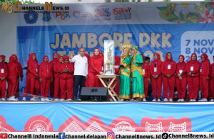Kemeriahan Emak-emak Ikuti Jambore PKK Pangkalpinang 2023