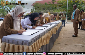 Jelang Kampanye Pemilu 2024, Ratusan ASN Pemprov Babel Deklarasi Ikrar Netralitas