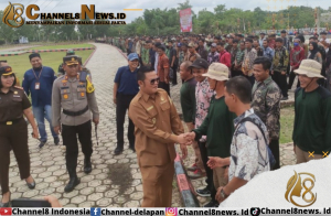 Pemkab Basel Gelar Apel Akbar Linmas, Ini Pesan Bupati