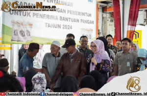 902 KK di Kecamatan Taman Sari Terima Beras Bansos dari Pemkot Pangkalpinang.