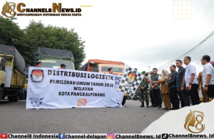 Pj Wali Kota Lepas Pendistribusian Logistik Pemilu 2024
