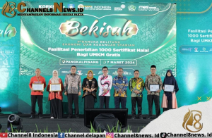 Serahkan 1000 Sertifikat Halal, Safriati : Semoga Makin Banyak UMKM Naik Kelas