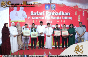 Buka Bersama Anak Yatim, Pj Gubernur Babel Serahkan Bantuan ke Warga yang Membutuhkan