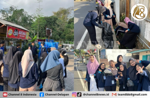 Bersama Warga Kelurahan Sukamulya, Mahasiswa KKN Moderasi Beragama Kelompok 5 Gelar Jumat Bersih