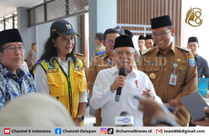Resmikan Pasar Toboali dan Pekerjaan Inpres Jalan Daerah, Ma’ruf Amin Harapkan Terciptanya Pemerataan Pembangunan di Babel