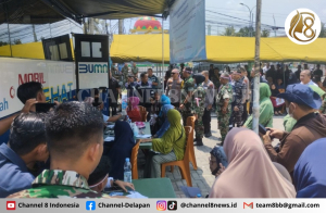 Mobil Sehat PT Timah Hadir di Baksos dan Bakti Sehat Korem 045 Gaya