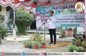 Pj Gubernur Sugito Kawal Uji Coba Makan Bergizi Gratis di Tanjungpandan