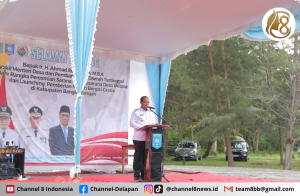 Wamendes PDT Resmikan Bantuan Sarana dan Prasarana di Desa Batu Belubang