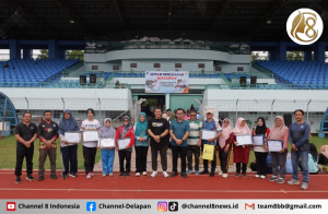 Senam Bersama dan Penyerahan Santunan untuk Anggota KORPRI Purna Tugas
