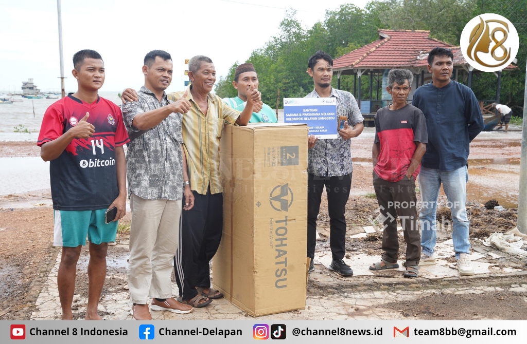 Tingkatkan Hasil Tangkapan, PT Timah Berikan Bantuan Bagi Kelompok Nelayan Sanggedu Desa Beruas