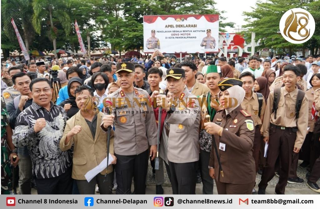 Aparat dan Masyarakat Gelar Deklarasi Penolakan Keras Terhadap Aktivitas Geng Motor