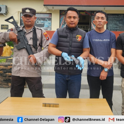 Polsek Sungaiselan Berhasil Amankan Empat Pelaku Pencurian TBS, Satu Miliki Senjata Api Rakitan