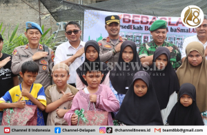 Polres Bangka Tengah Gelar Panen Ikan Air Tawar di Pokdakan Air Tumbek Sekaligus Santuni Anak Yatim