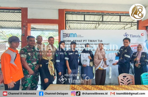 Mobil Sehat PT Timah Permudah Akses Kesehatan Bagi Masyarakat Dusun I Desa Gemuruh, Ratusan Warga Ikut Berobat