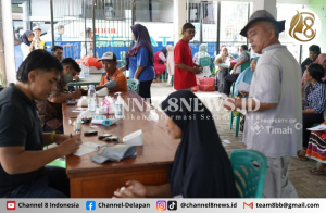 Hadir di Desa Baskara Bakti Warga Serbu Mobil Sehat PT Timah