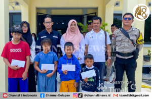 Jelang Hari Raya PT Timah Berbagi Kebahagiaan Bersama Anak Yatim dan Piatu, Zahra: Mau Beli Baju Lebaran