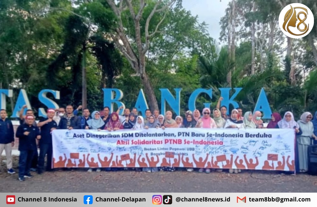 Tuntut Kepastian Puluhan Dosen dan Tendik P3K UBB Gelar Aksi Damai