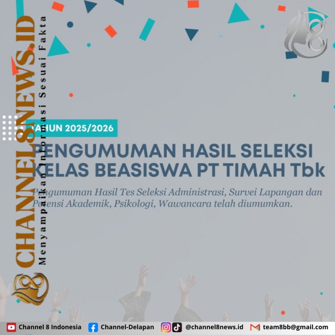 Berikut Link Hasil Seleksi Program PBS Kelas Beasiswa PT Timah Tahun 2025