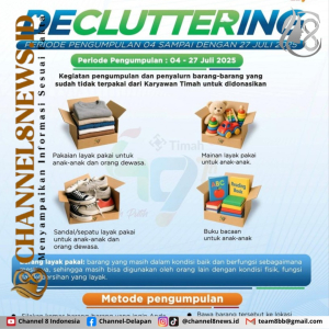 Rayakan HUT ke-49, PT Timah Ajak Karyawan Perusahaan Terlibat Dalam Aksi Decluttering