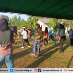 PT Timah Ajak Warga Tanjung Pakdan Hidup Sehat Lewat Senam Bersama