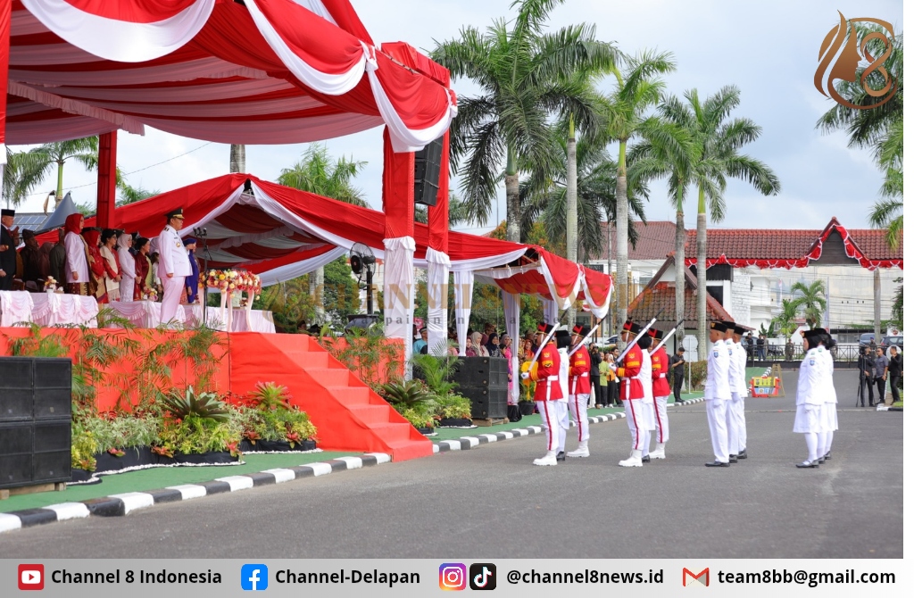 Upacara HUT ke-80 RI Gubernur Hidayat Arsani: Semangat Kemerdekaan Harus Kita Lanjutkan