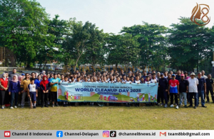 World Clean Up Day, PT Timah Bersama Pelajar dan Masyarakat Gotong Royong Bersihkan Kawasan Taman Sari