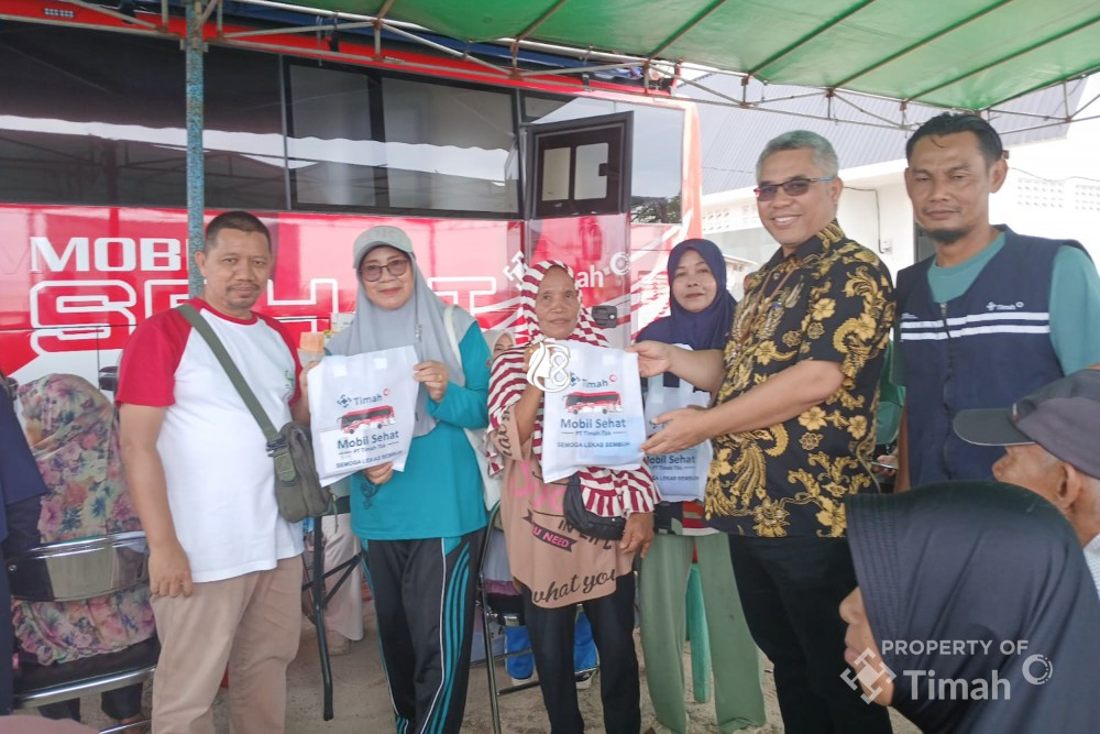 PT Timah Tbk Hadirkan Pelayanan Kesehatan Gratis dan Bazar UMKM di Kawasan Bozem Bangka Barat