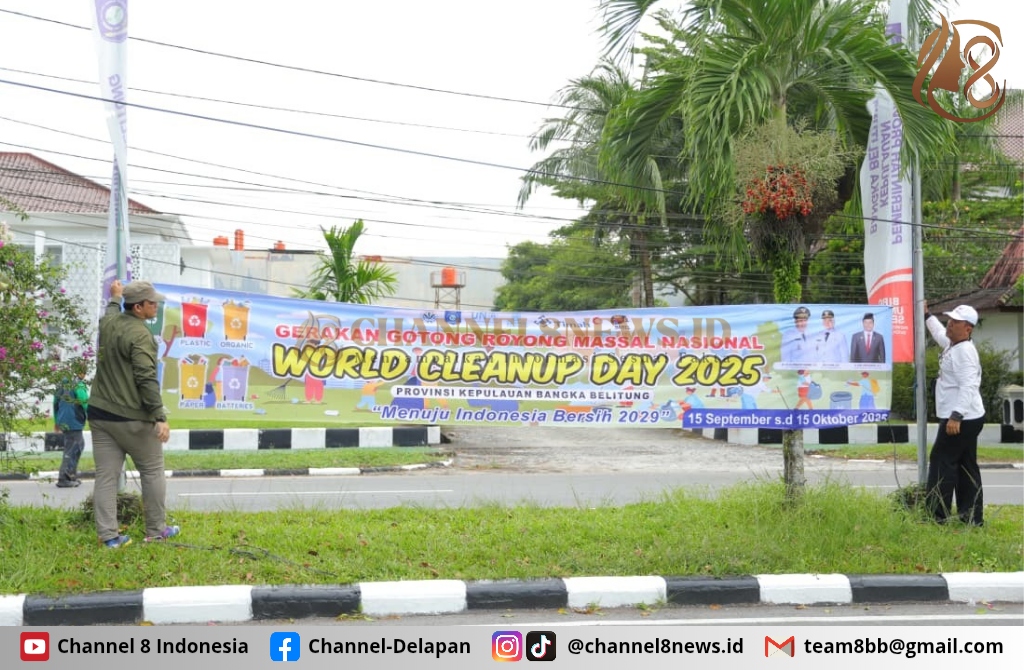 Peringati Hari WCD, Pemprov Babel Gelar Aksi Bersih-bersih di Enam Lokasi