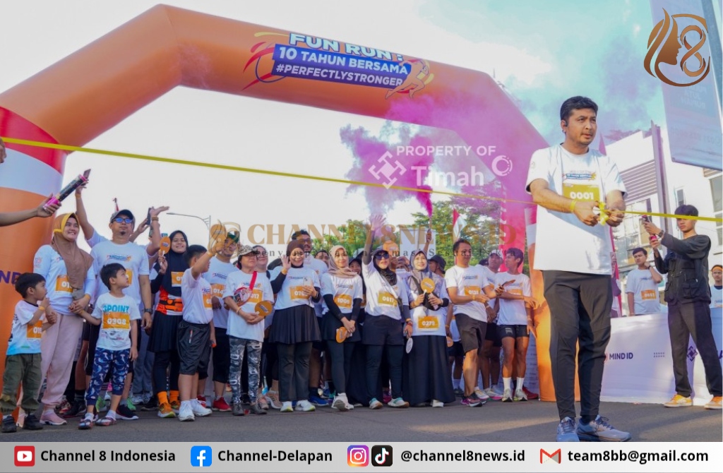 Satu Dekade TKPP, Gelar Fun Run dan Serahkan Bantuan CSR