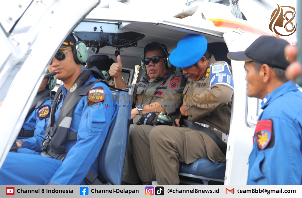 Gunakan Helikopter, Gubernur Hidayat Jalani Agenda Lapangan Jumpai Masyarakat Kepulauan