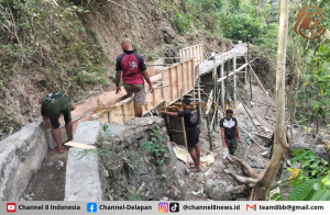 Kodim 1612/ Manggarai Percepat Pembangunan Irigasi dalam TMMD ke-126 di Desa Riung