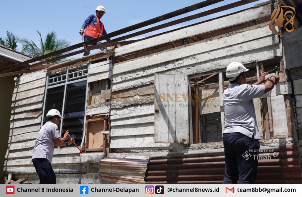 Nyaris Roboh, PT Timah Tbk Hadirkan RTLH untuk Aling