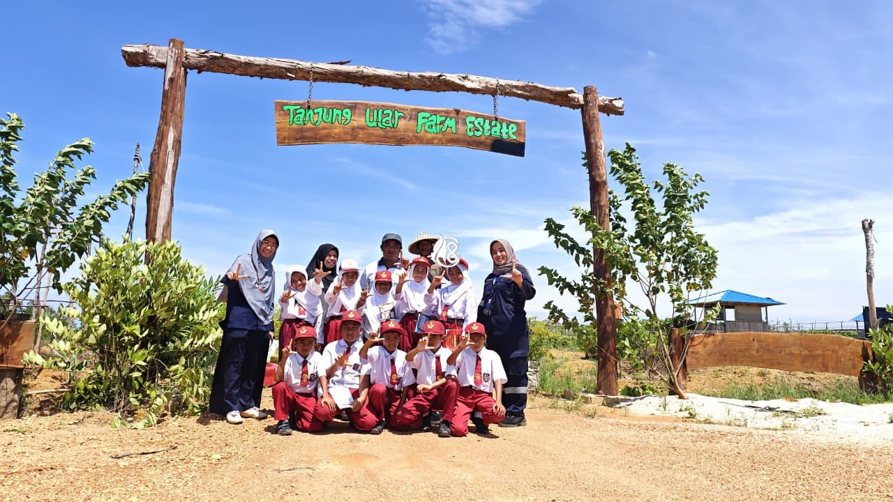Farm Estate PT Timah Tbk Jadi Sarana Edukasi Pelajar tentang Produktif Pertanian