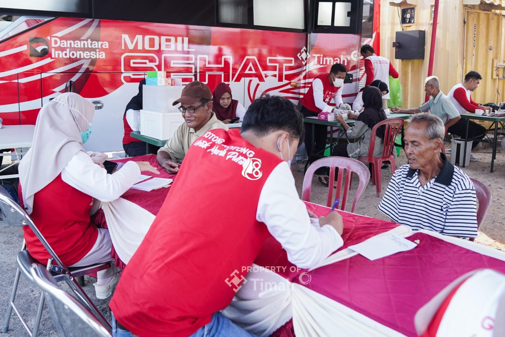 Belasan Ribu Warga Rasakan Pelayanan Kesehatan Gratis Mobil Sehat PT Timah