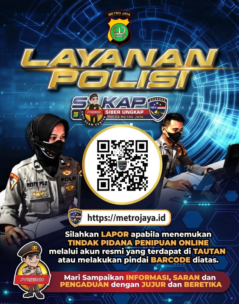 Aplikasi SIKAP Polda Metro Jaya, Rekening Pelaku Penipuan Bisa Diblokir Cuma 15 Menit