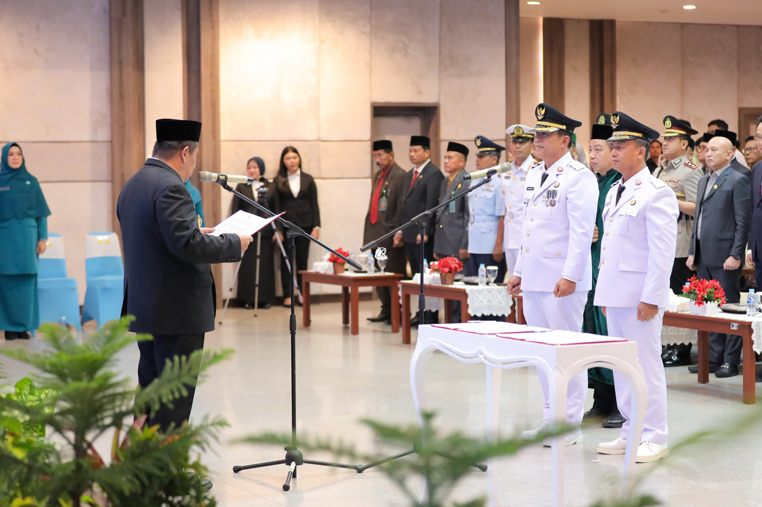 Pelantikan Bupati dan Wakil Bupati Bangka: Gubernur Hidayat Arsani Tekankan Komitmen Sinergi Membangun Daerah