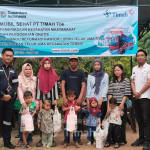 Dukung Penanganan Stunting, PT Timah Tbk Serahkan Puluhan Paket Makanan Tambahan untuk Warga Teluk Uma