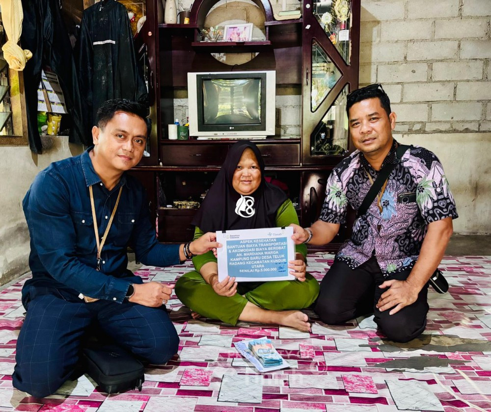 PT Timah Tbk Ringankan Beban Biaya Pengobatan Warga Teluk Radang