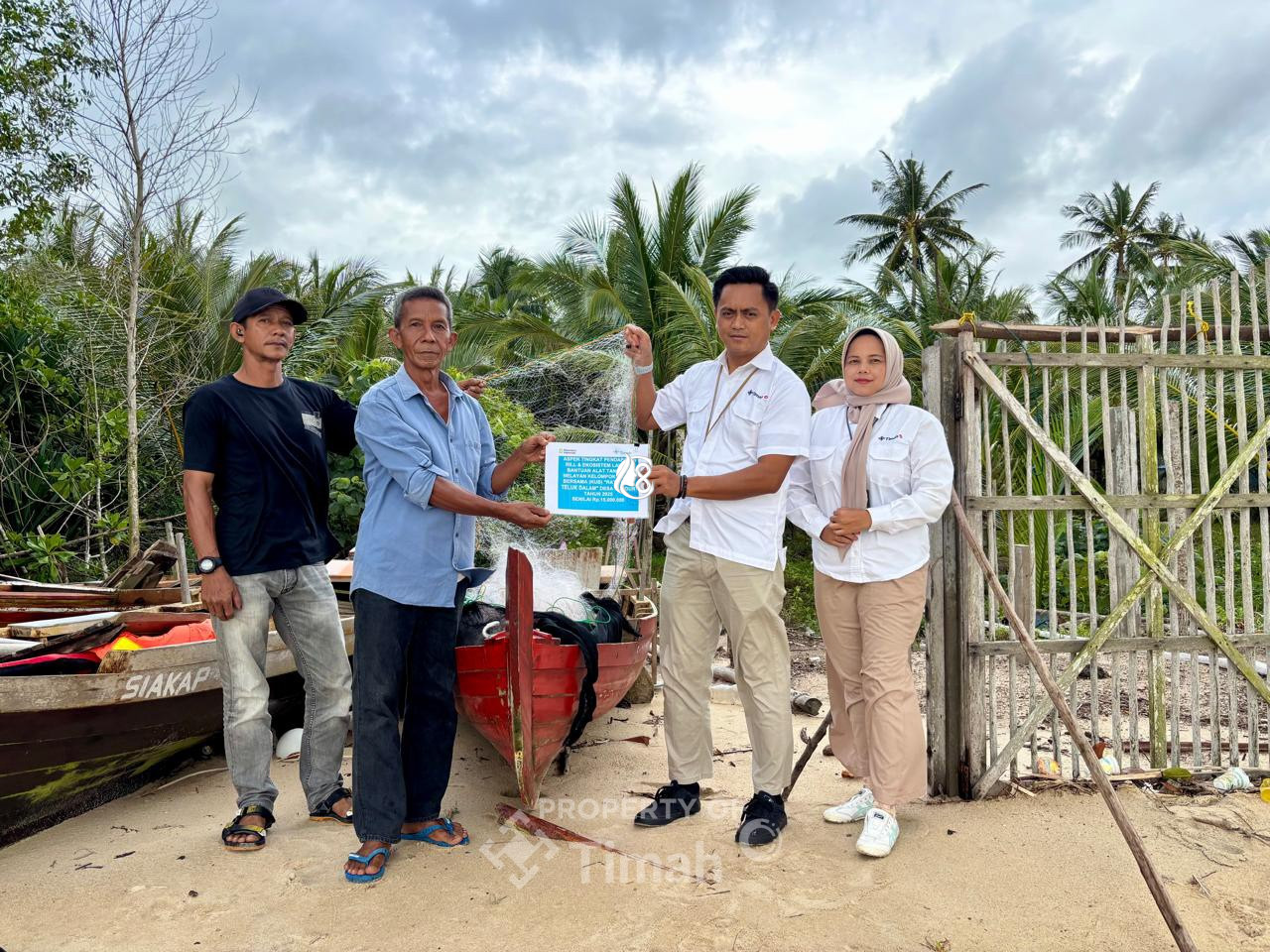 Perkuat Produktivitas Nelayan Tradisional Desa Kundur, PT Timah Tbk Berikan Bantuan Alat Tangkap Ikan